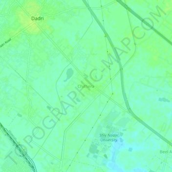 Mappa topografica Chithera, altitudine, rilievo