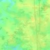 Mappa topografica Bellenoue, altitudine, rilievo
