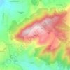 Mappa topografica Rusino, altitudine, rilievo