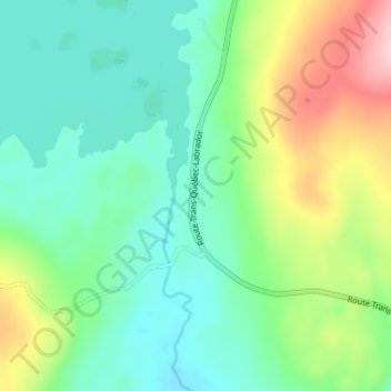 Mappa topografica Gagnon, altitudine, rilievo
