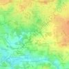 Mappa topografica La Bauche Tue Loup, altitudine, rilievo