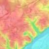 Mappa topografica La Babonnière, altitudine, rilievo