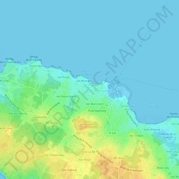 Mappa topografica La Borgne, altitudine, rilievo
