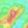 Mappa topografica Cady Hill, altitudine, rilievo