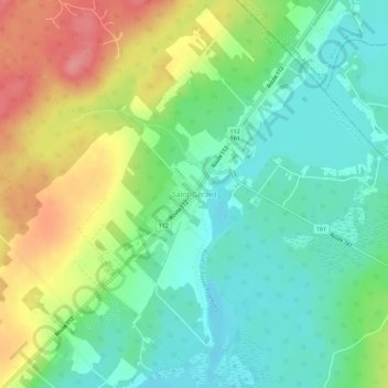Mappa topografica Saint-Gérard, altitudine, rilievo