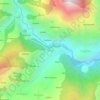 Mappa topografica Bhutti, altitudine, rilievo