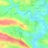 Mappa topografica La Moinerie, altitudine, rilievo