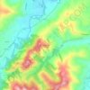 Mappa topografica Sadurano, altitudine, rilievo