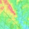 Mappa topografica Wheelers Hill, altitudine, rilievo