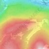 Mappa topografica Testa d'Arpy, altitudine, rilievo