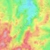 Mappa topografica Cheix, altitudine, rilievo