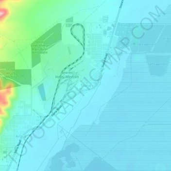 Mappa topografica Trona, altitudine, rilievo