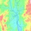 Mappa topografica Tupiza, altitudine, rilievo