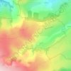 Mappa topografica Le Malnon, altitudine, rilievo