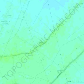 Mappa topografica San Marco, altitudine, rilievo