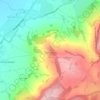 Mappa topografica Shurdington Hill, altitudine, rilievo