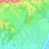 Mappa topografica Canova, altitudine, rilievo