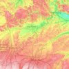 Mappa topografica Pfaffenhofen an der Ilm, altitudine, rilievo