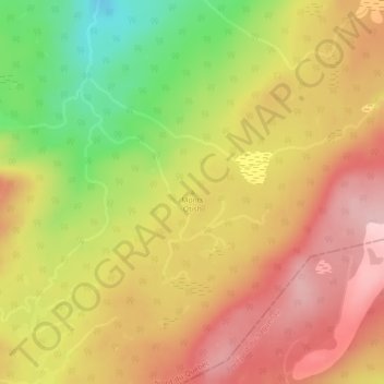 Mappa topografica Monts Otish, altitudine, rilievo