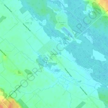 Mappa topografica Dunrobin, altitudine, rilievo
