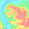 Mappa topografica Gauran, altitudine, rilievo