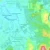 Mappa topografica Kampung Sungai Kamin, altitudine, rilievo