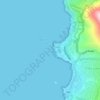 Mappa topografica Maiden's Cove, altitudine, rilievo