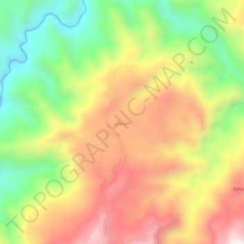 Mappa topografica Sherwan, altitudine, rilievo