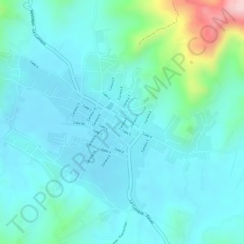 Mappa topografica Pavas, altitudine, rilievo