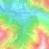 Mappa topografica Cascade de la Muzelle, altitudine, rilievo