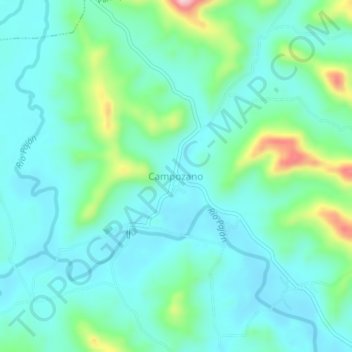Mappa topografica Campozano, altitudine, rilievo
