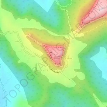 Mappa topografica Lohagad Fort, altitudine, rilievo