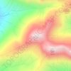 Mappa topografica Sgùrr na Cìche, altitudine, rilievo