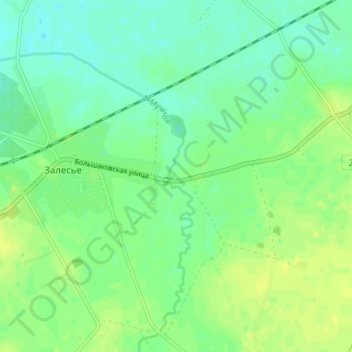 Mappa topografica Полевой, altitudine, rilievo