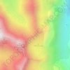 Mappa topografica Col de Bramanette, altitudine, rilievo