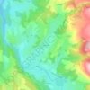 Mappa topografica La Brugerette, altitudine, rilievo
