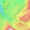 Mappa topografica La Cure, altitudine, rilievo
