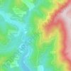 Mappa topografica La Lauze, altitudine, rilievo