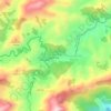 Mappa topografica Visconde de Mauá, altitudine, rilievo