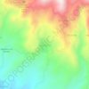 Mappa topografica Alpujarras, altitudine, rilievo