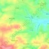 Mappa topografica Albertitz, altitudine, rilievo