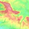 Mappa topografica La Basse Neau Gérain, altitudine, rilievo