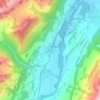 Mappa topografica Neirivue, altitudine, rilievo