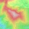 Mappa topografica Monte della Zucca, altitudine, rilievo