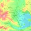 Mappa topografica Oakham, altitudine, rilievo