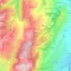 Mappa topografica Dressy, altitudine, rilievo