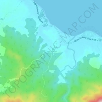 Mappa topografica Lumibay, altitudine, rilievo