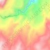 Mappa topografica Conchilla, altitudine, rilievo