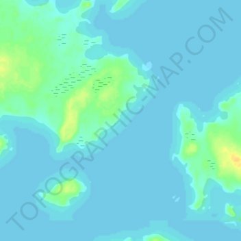 Mappa topografica Atikup, altitudine, rilievo