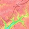 Mappa topografica Les Hameaux, altitudine, rilievo